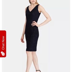 NWT Lauren by Ralph Lauren Lace Navy Dress wedding guest dress